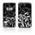 Apple iPhone 3G / 3Gs Geh�use Skin Design Schutzfolie + Wallpaper - B&W Fleur
