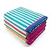 Kaufman - Velour Racing Stripe Towel 4-Pack - 32in X 62in