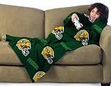 NFL Green Bay Packers Youth Comfy Throw, Officially Licensed Blanket with Sleeves by Northwest