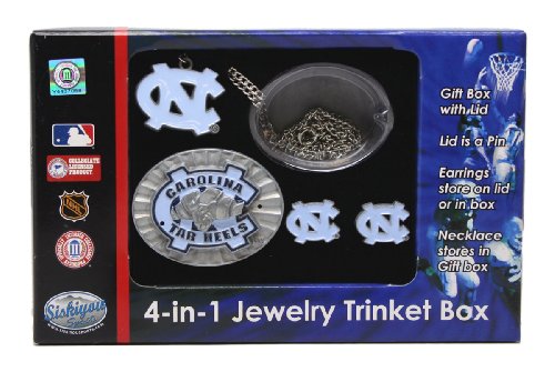 North Carolina Tar Heels - UNC Jewelry Box (Trinket) - NCAA College Athletics Fan Shop Sports Team Merchandise