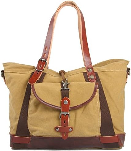 Canvas shoulder messenger bag ( more colors available) , khaki
