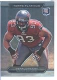 2010 Topps Platinum Football Card #128 Gerald McCoy Rookie Tampa Bay Buccaneers