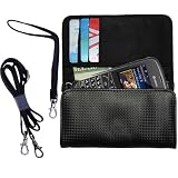 Black Purse Hand Bag Case for the Kyocera Brio with both a hand and shoulder loop option - a unique Gomadic design