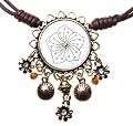 Plumeria Flower Mother of Pearl Gold Charm Necklace and Earring Set, Gift Box