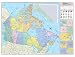 Hammond Canada Deluxe Laminated Wall Map
