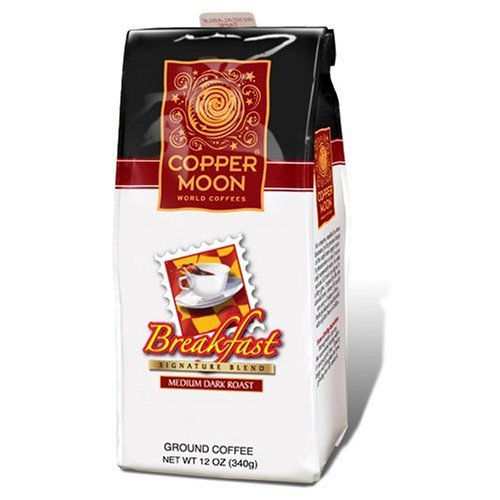 Copper Moon Breakfast Blend Coffee, Ground , 12-Ounce Bags (Pack of 3) by Copper Moon