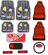 - 	 I Love Lucy 11pc Floor Mats Seat Covers Car Truck SUV Combo Set