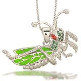 925SterlingSilverNecklace/Pendant-GrasshopperInspiredDesign