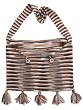 Handmade Lightweight Alpaca Natural Fiber Tote - Mocha Stripes (Women/teens/girls) Handmade Lightweight Alpaca Natural Fiber Tote - Mocha Stripes (Women/teens/girls)