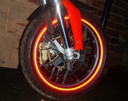 Reflective Motorbike (& Car) Wheel Rim Stickers