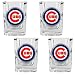 Chicago Cubs MLB 4pc Square Shot Glass Set by Great American Products
