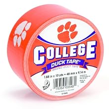 Duck Brand 240083 Clemson University College Logo Duct Tape, 1.88-Inch by 10 Yards, Single Roll