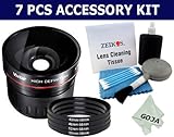7 Pcs KIT, Includes: 58MM 0.21x Super Wide Angle Fisheye magnification+4 Pc ....