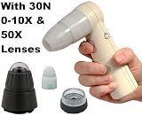ProScope Mobile Wi-Fi Wireless Handheld Digital HR Microscope for iPad, iPhone & iPod touch with 30X Non Reflection Lens, 0-10X & 50X Lenses and Carry Case - Designed for Law Enforcement CSI Crime Scene Investigating, Field, Science Education Classroom, Lab or Patient exam - View live video and capture stills