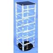 Rotating Revolving Earrings Countertop Display Holds 48 2" Cards
