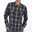 Firetrap Mens Leoslayer Check Shirt Navy