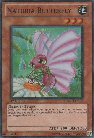 Yu-Gi-Oh! - Naturia Butterfly (HA04-EN019) - Hidden Arsenal 4: Trishulas Triumph - Unlimited Edition - Super Rare