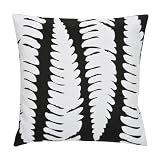 Fern Outdoor Accent Pillow - Black (18 x 18")