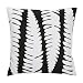 Fern Outdoor Accent Pillow - Black (18 x 18)
