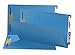 Smead End Tab Fastener File Folder, Shelf-Master Reinforced Straight-Cut Tab, 2 Fasteners, Legal Size, Blue, 50 per Box (28040)