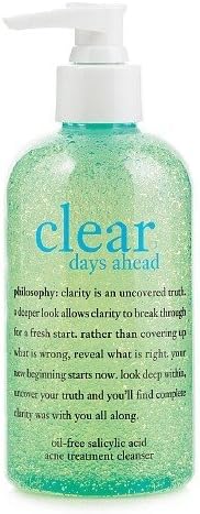 clear days ahead oil-free salicylic acid acne treatment cleanser 8 oz (240 ml) by philosophy (Pack of 3)