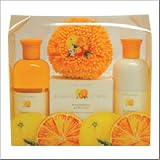 Grapefruit  Orange Collection - 250ml Shower Gel, 250ml Body Lotion, 150g Moisturising Soap  EVA Body Puff