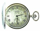 Bernex Swiss Made Mechanical Solid Sterling Silver Demi Hunter Pocket Watch