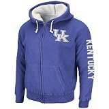 NCAA Men's Kansas Jayhawks Tundra Thermal Full-Zip Jacket (Royal, Large)