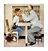 Optometrist by Norman Rockwell. Size 20.81 inches width by 21.95 inches height. High Quality Art Poster Print