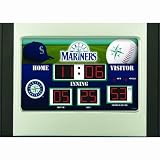 Seattle Mariners Scoreboard Desk Clock