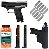 Kingman Training Chaser .43 Cal Paintball Pistol Starter Kit - Jet Black