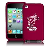 Tribeca FVA3738 Varsity Silicone Jacket for iPod Touch 4G - Miami Heat - Cranberry