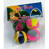 Catnip Nylon Ball Cat Toy (pack of 4)