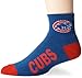 For Bare Feet MLB Chicago Cubs Men's Team Quarter Socks, Large