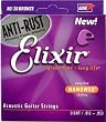 Elixir 80/20 Anti Rust Nanoweb Bronze Light Acoustic Guitar Strings
