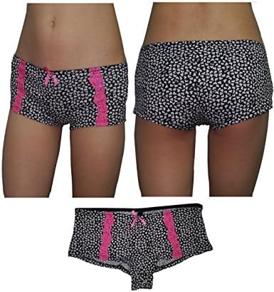 (Pack of 5) XOXO Womens Soft Boy Shorts Underwear Panties 2X Multicolor