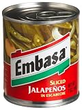 Embasa Sliced Jalapeno Peppers, 7-Ounce Containers (Pack of 12)