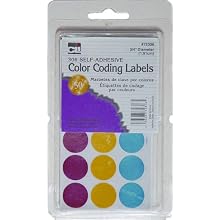 Charles Leonard Labels - Self-Adhesive - Color Coding - 306/Box, 72306