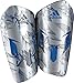 adidas Performance Messi Adult 10 Lesto Shin Guard, Shock Blue/Silver Metallic, Medium