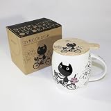 SYNC - [Kitty Bike] Coffee Mug / Wood Lid (4.2 inch height)