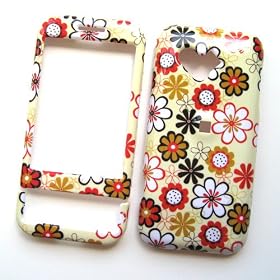 HTC T-Mobile G1 Google Phone Snap On Protector Hard Case Image Cover Groovy Flowers