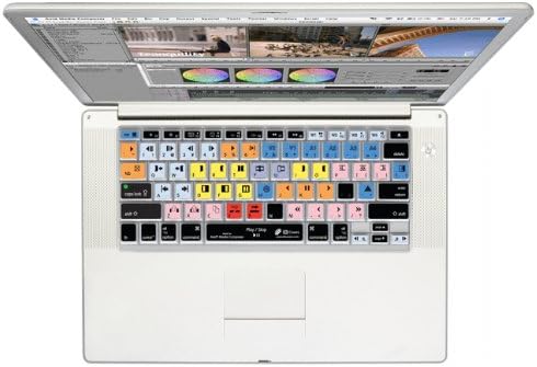 KB Covers Keyboard Cover for MacBook Pro Series with Silver Keys and PowerBook - Avid Media Composer (MC-P-CC)