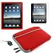 (Many color options) Apple iPad skin silicone case / leather case for iPad 3G cover neoprene sleeve case accessory bundle + screen protector + MiniSuit LCD Cleaner