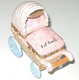 Mud Pie Baby Little Princess Double-Hinged Ceramic Treasure Box for First Tooth and First Curl