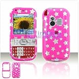 Pink with Silver Stars Hard Case Cover for Palm Centro PDA SNAP-ON Protective