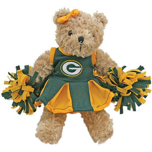 Champion Treasures NFL Green Bay Packers Cheerleader Bear