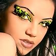 Purrrr Exotic Eyes Cat Eyes Cheetah Print False Eyelashes Dancer Stripper