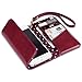 iPhone 6S Case, Terrapin iPhone 6 Trifold Clutch Purse Wallet with Polka Dot Interior for iPhone 6 / 6S - Dark Red