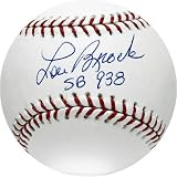 Lou Brock Autographed MLB Baseball with 938 SB Inscription
