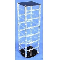 Rotating Revolving Earrings Countertop Display Holds 48 2" Cards
